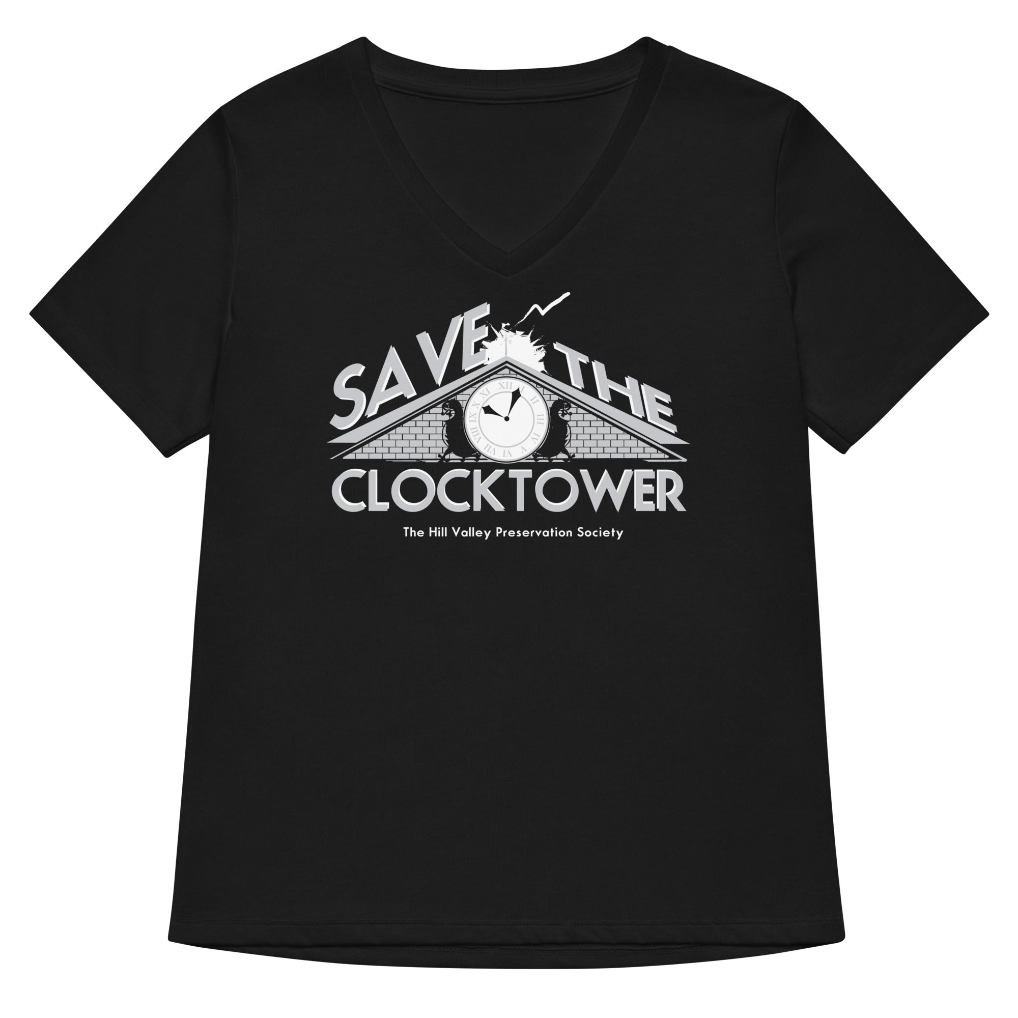 Save The Clocktower Women's V-Neck Tee