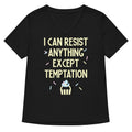 I Can Resist Anything Except Temptation Women's V-Neck Tee