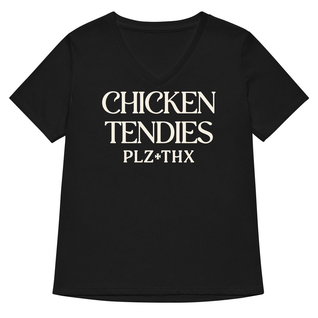 Chicken Tendies Plz Thx Women's V-Neck Tee