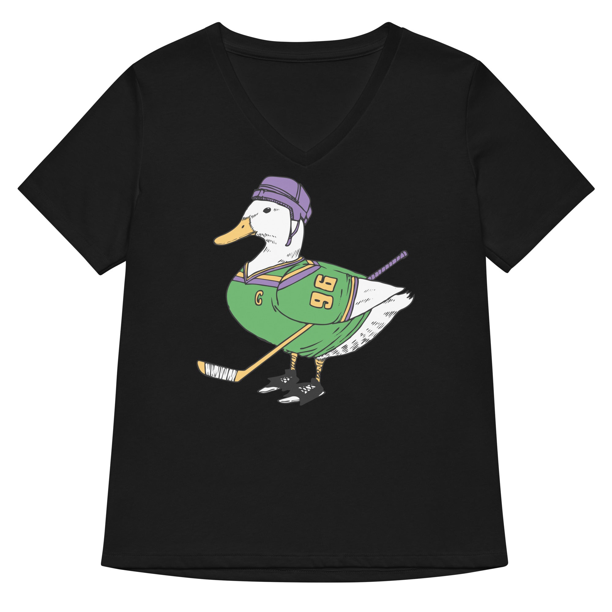 Mighty Duck Women's V-Neck Tee