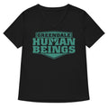 Greendale Human Beings Women's V-Neck Tee