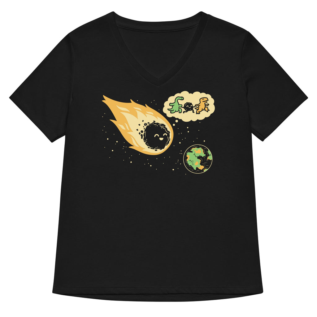 Meteor And Friends Women's V-Neck Tee