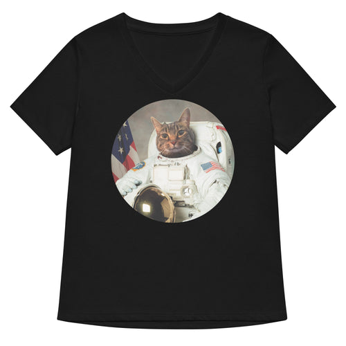 Astrocat Women's V-Neck Tee