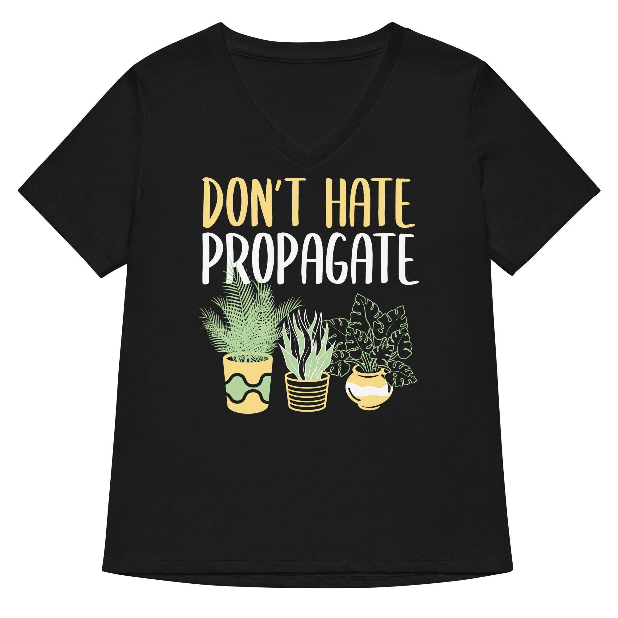 Don't Hate Propagate Women's V-Neck Tee