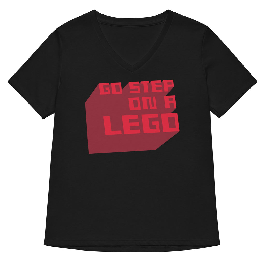 Go Step On A Lego Women's V-Neck Tee