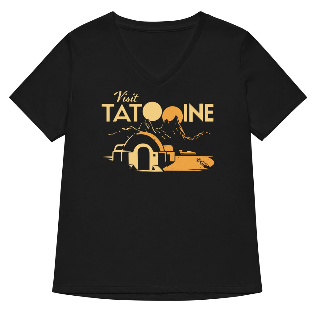 Visit Tatooine Women's V-Neck Tee