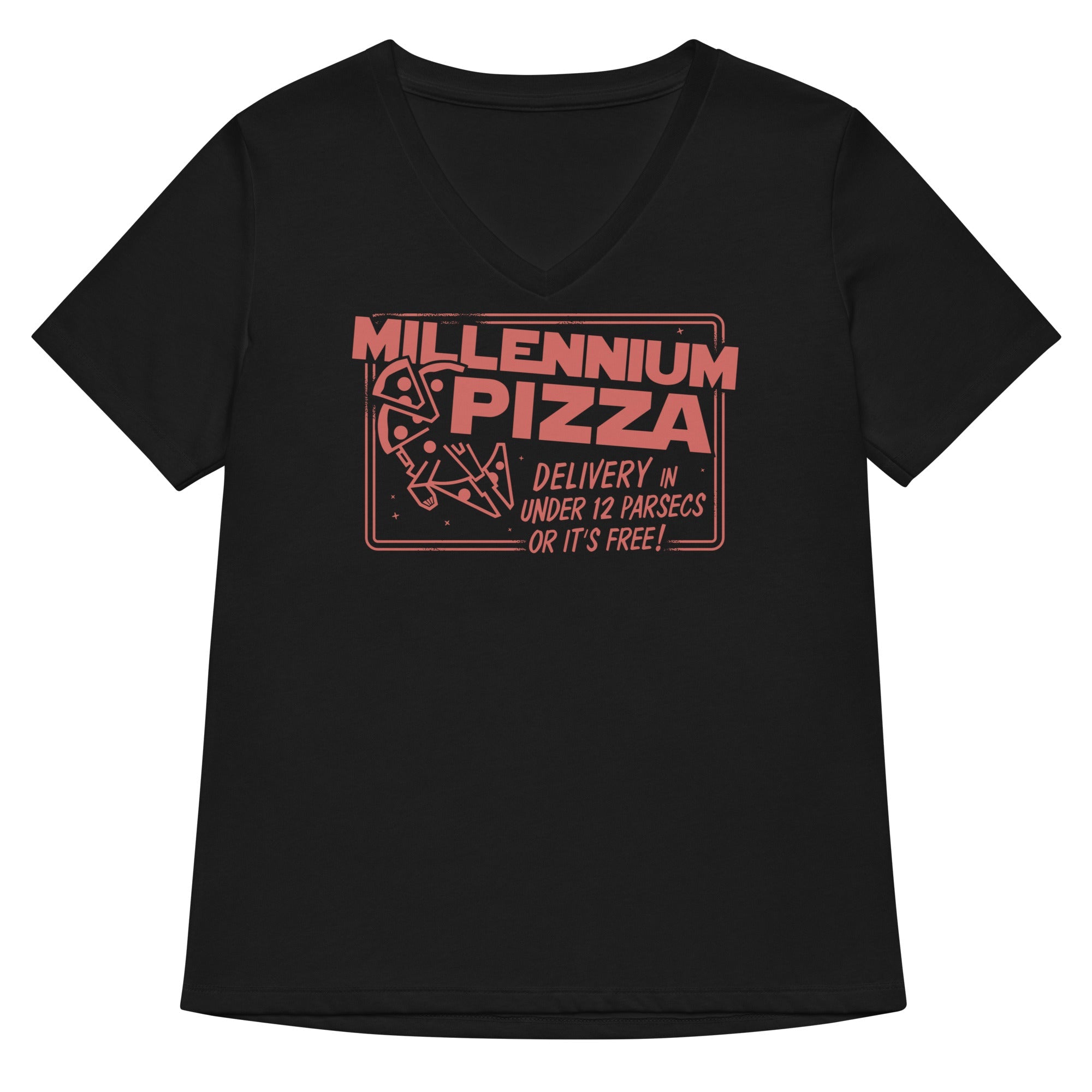 Millennium Pizza Women's V-Neck Tee