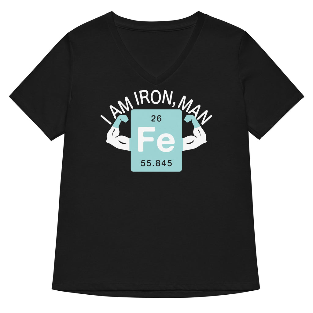I Am Iron, Man Women's V-Neck Tee