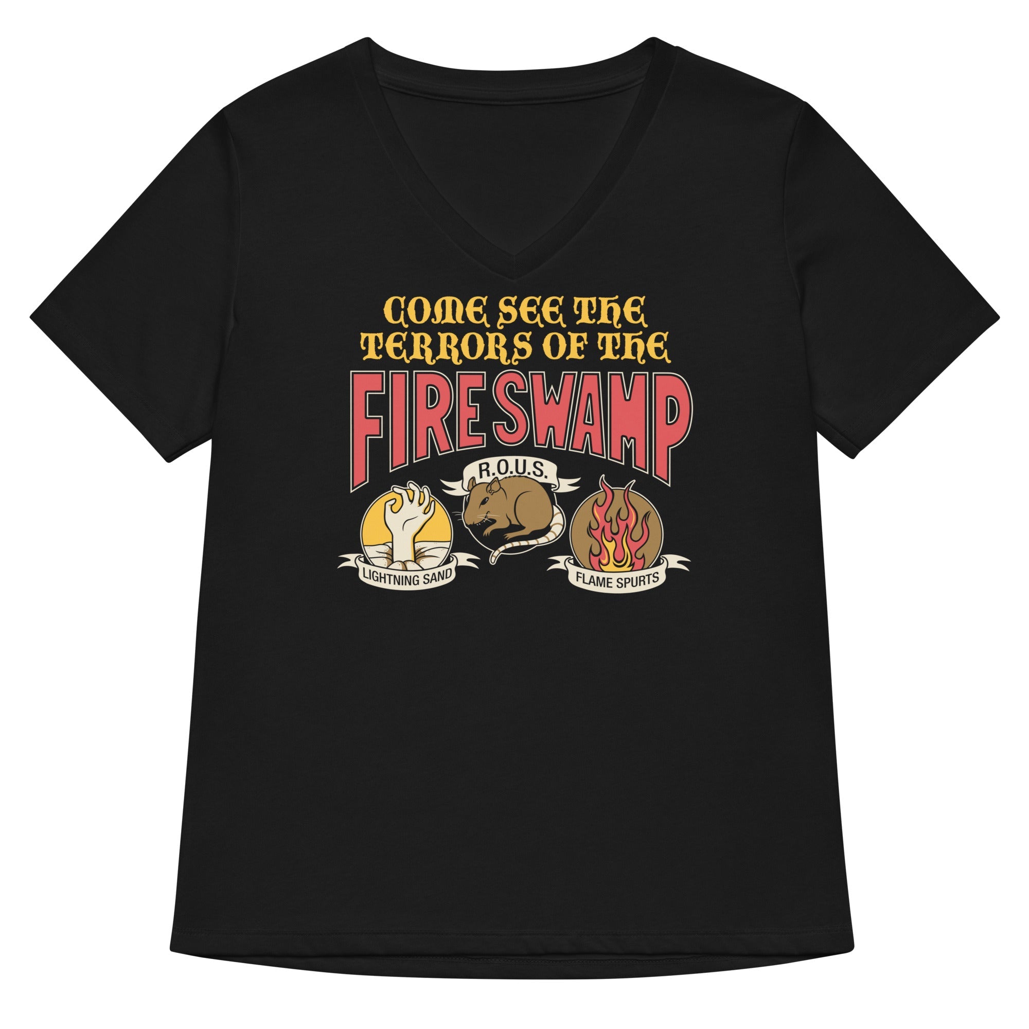 The Fire Swamp Women's V-Neck Tee