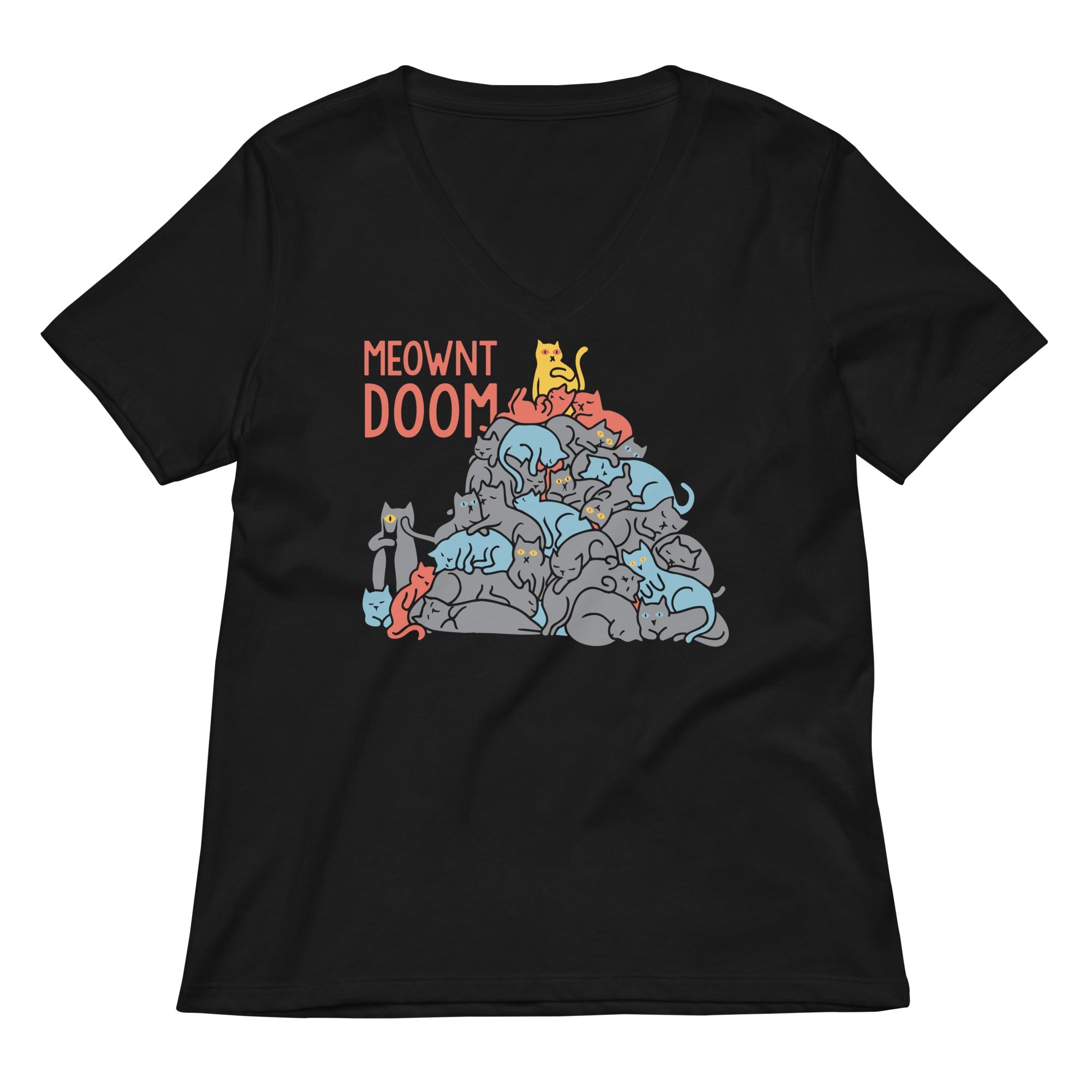 Meownt Doom Women's V-Neck Tee
