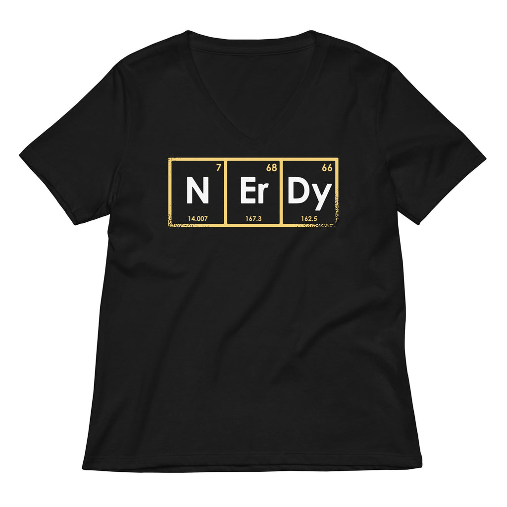 NErDy Elements Women's V-Neck Tee