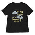 When I'm Sad, I Stop Being Sad And Be Awesome Instead Women's V-Neck Tee