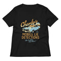 Charlie's Mobile Lie Detection Women's V-Neck Tee