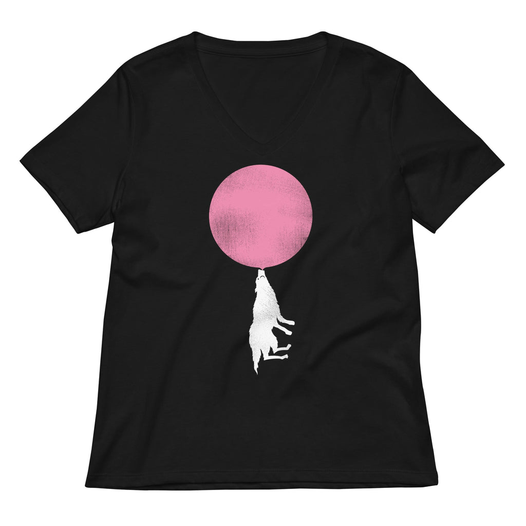 Bubble Moon Women's V-Neck Tee