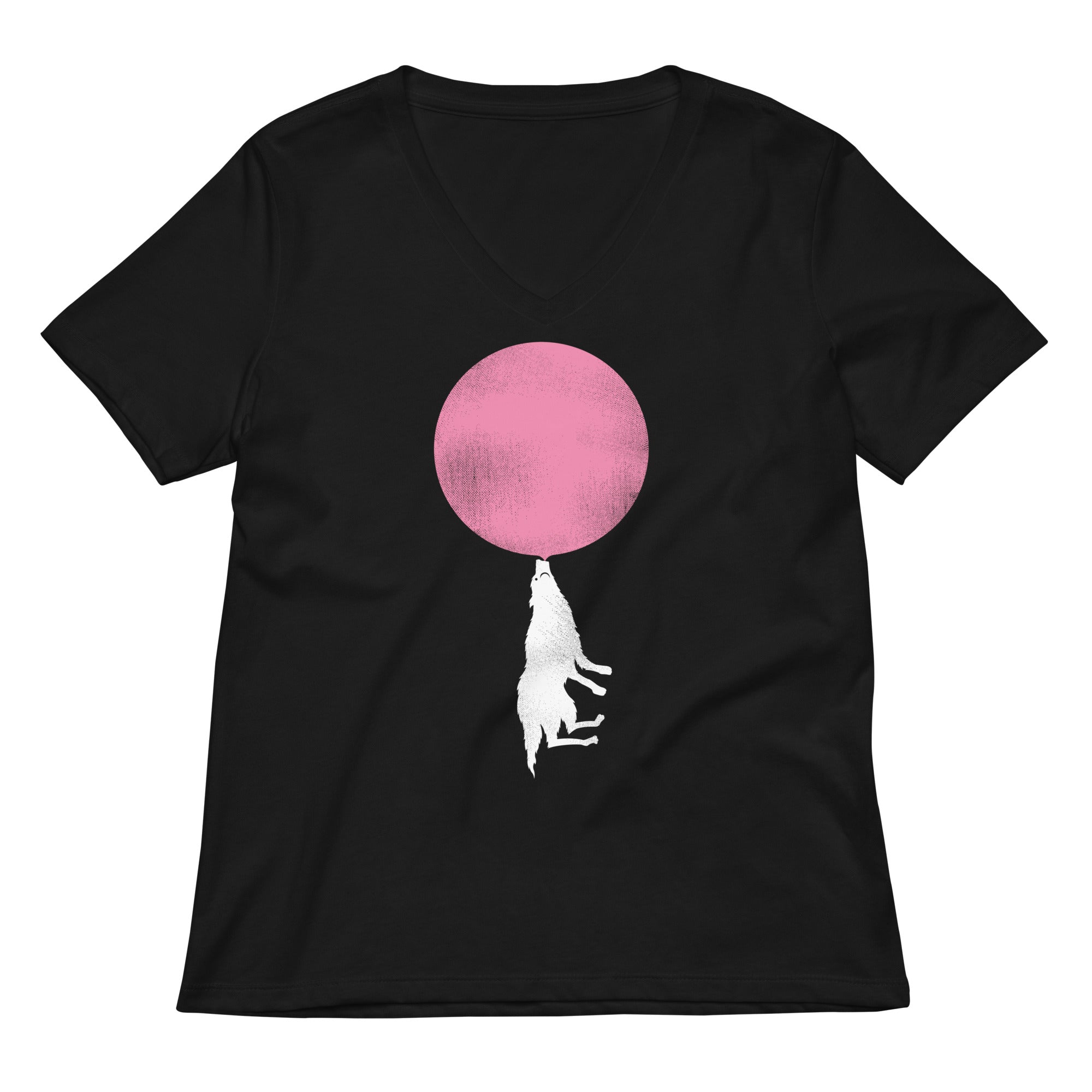 Bubble Moon Women's V-Neck Tee