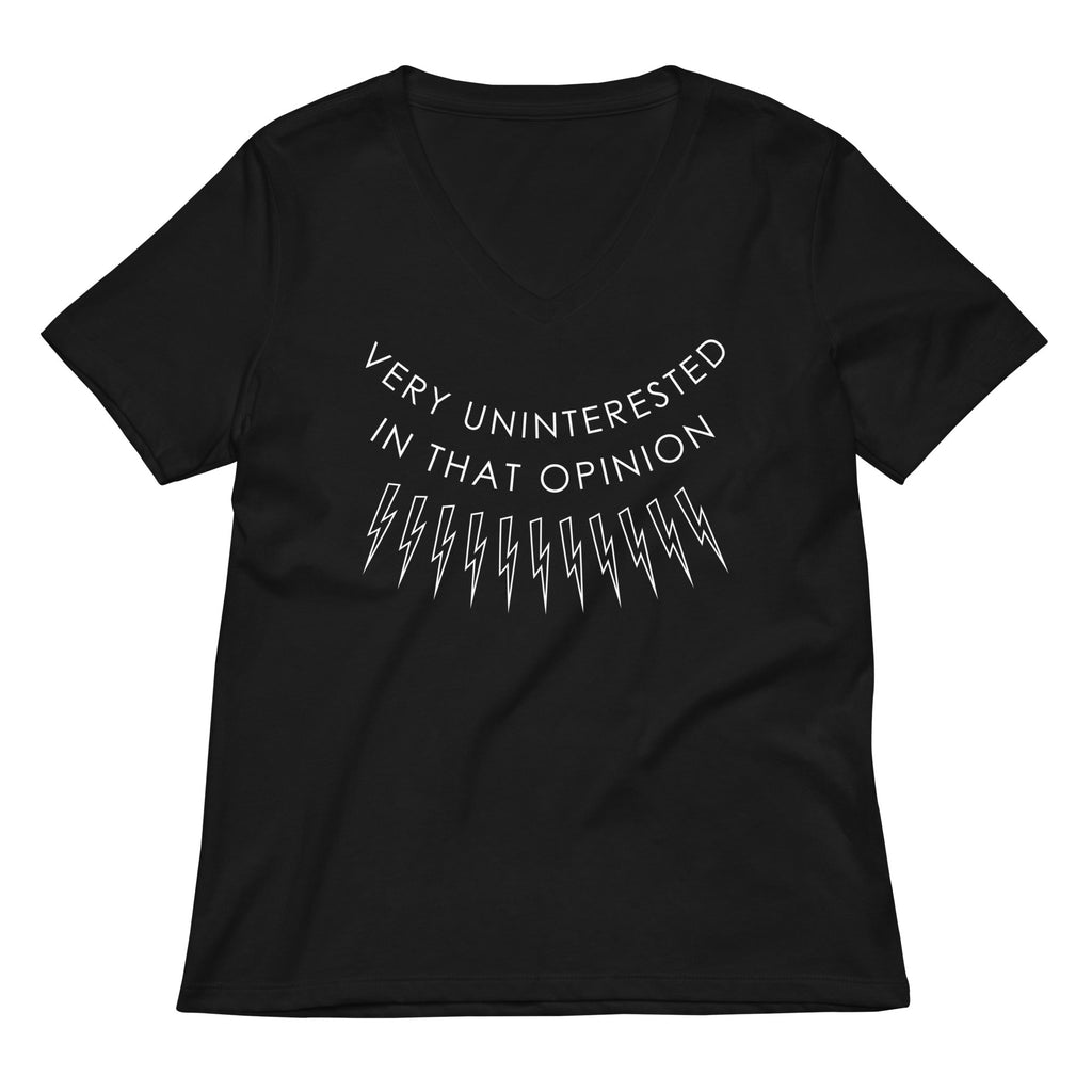 Very Uninterested In That Opinion Women's V-Neck Tee
