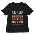 Zombie Christmas Sweater Women's V-Neck Tee