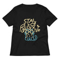 Stay Pawsitive Women's V-Neck Tee