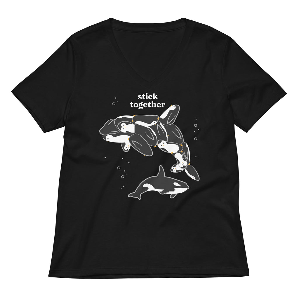 Stick Together Women's V-Neck Tee