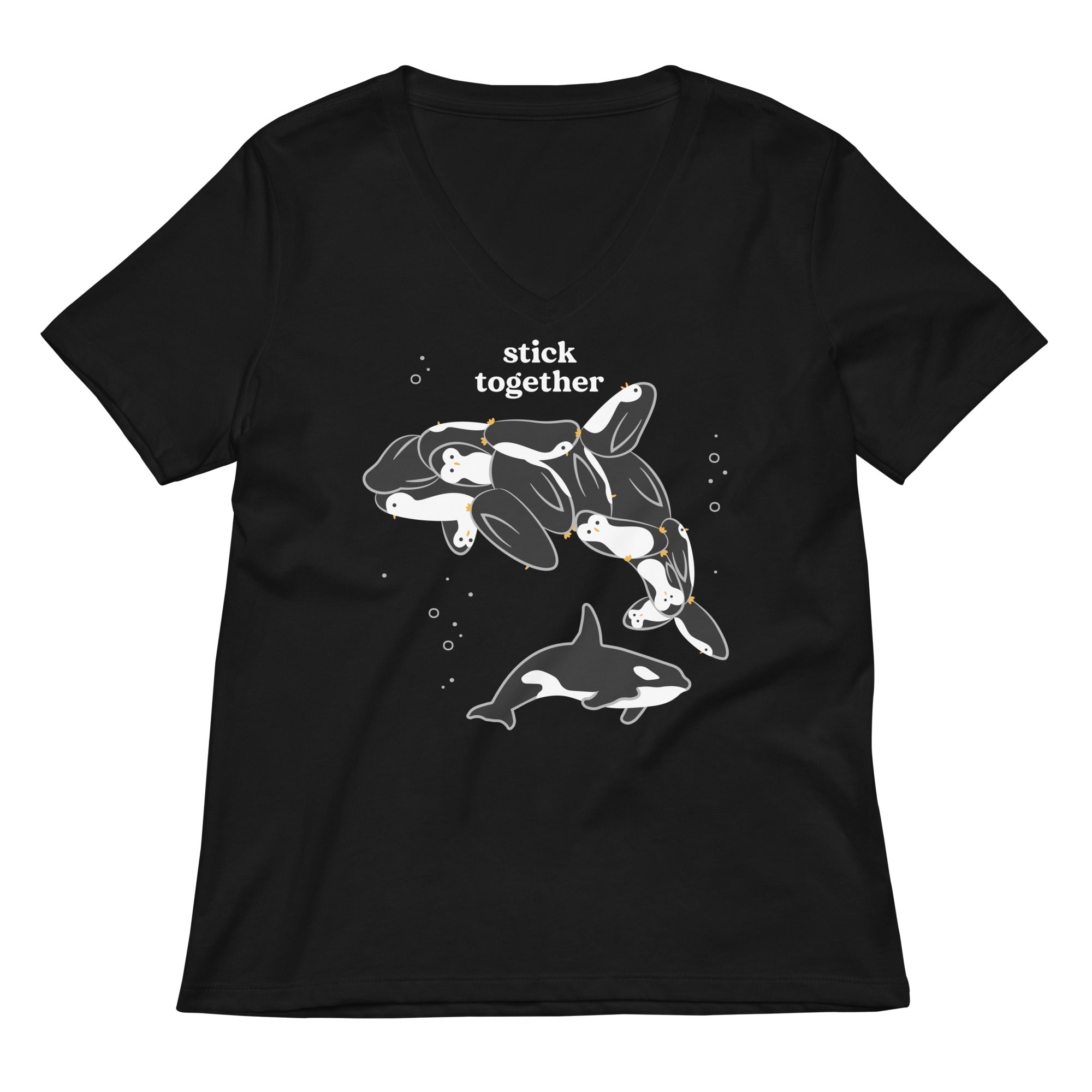 Stick Together Women's V-Neck Tee