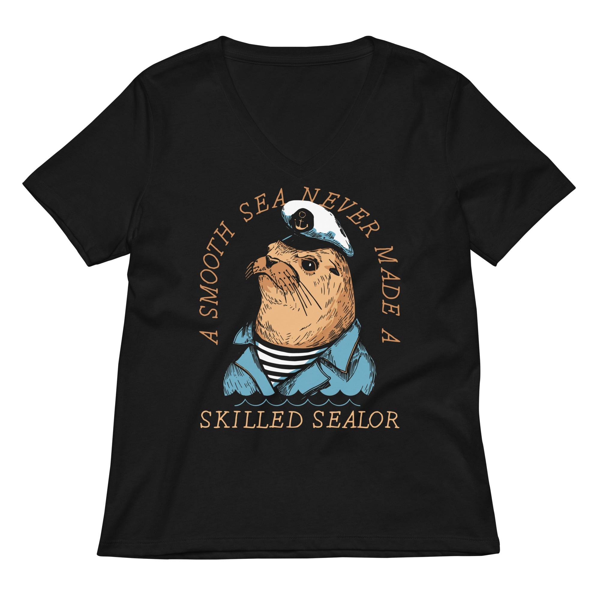 Skilled Sealor Women's V-Neck Tee