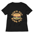 Sun's Out Buns Out Women's V-Neck Tee
