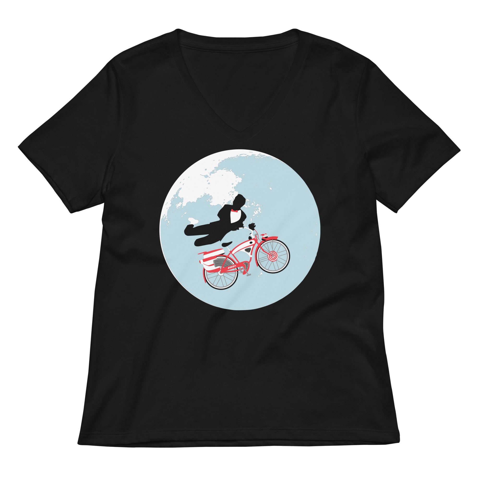 Jump The Moon Women's V-Neck Tee