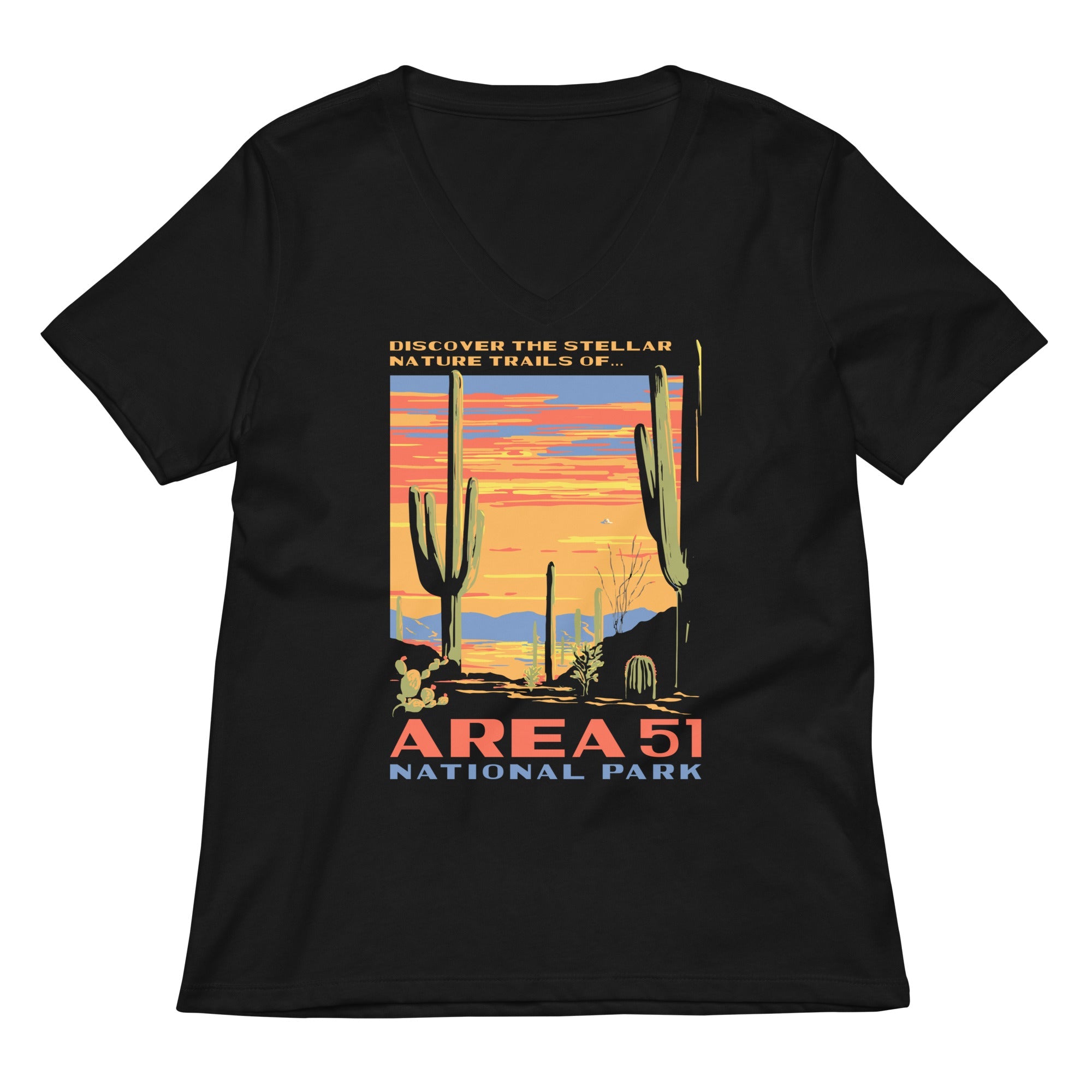 Area 51 National Park Women's V-Neck Tee