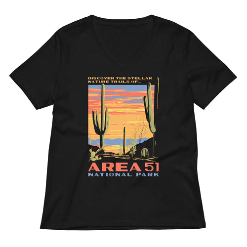 Area 51 National Park Women's V-Neck Tee