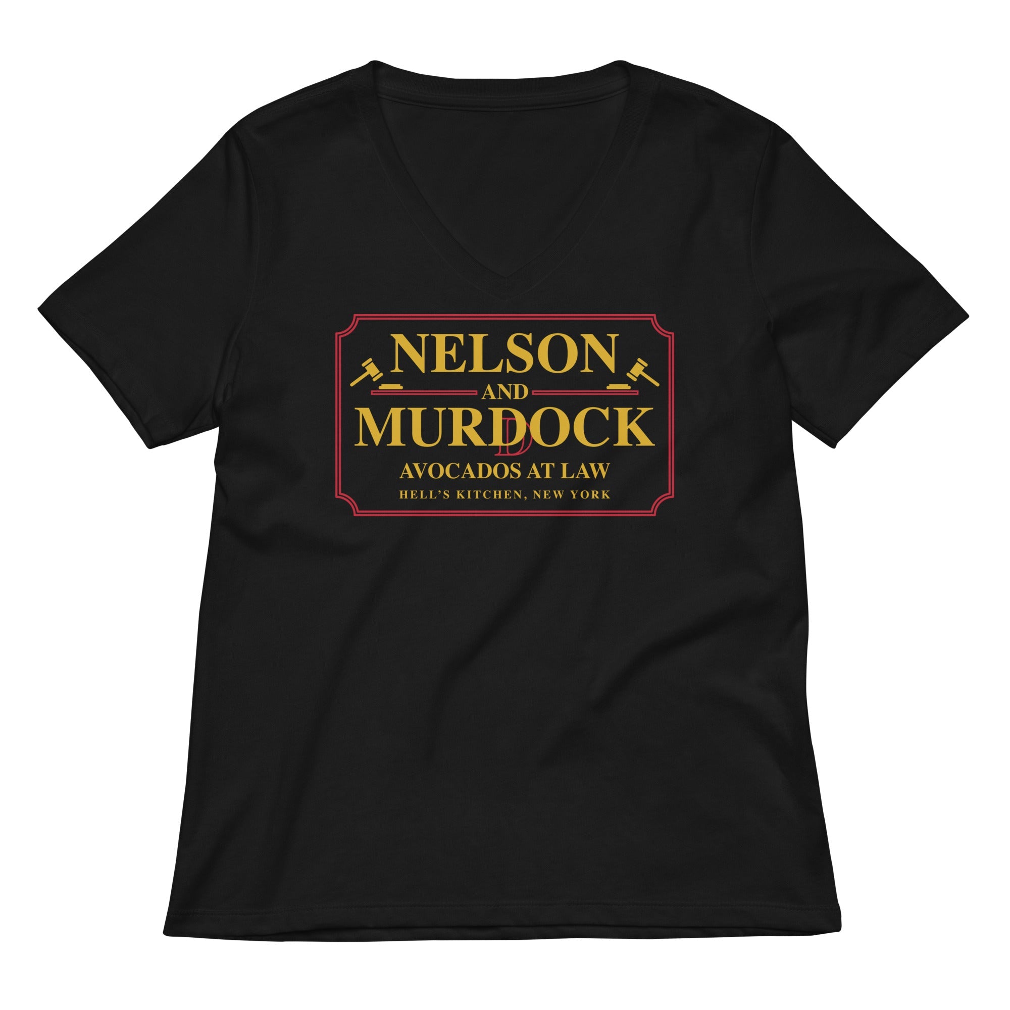 Nelson And Murdock Women's V-Neck Tee