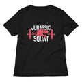 Jurassic Squat Women's V-Neck Tee