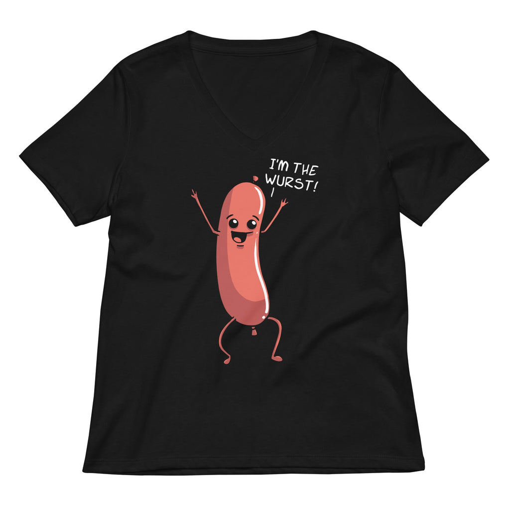 I'm The Wurst Women's V-Neck Tee
