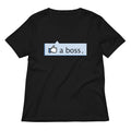 Like A Boss Thumbs Up Women's V-Neck Tee