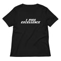 I Piss Excellence Women's V-Neck Tee