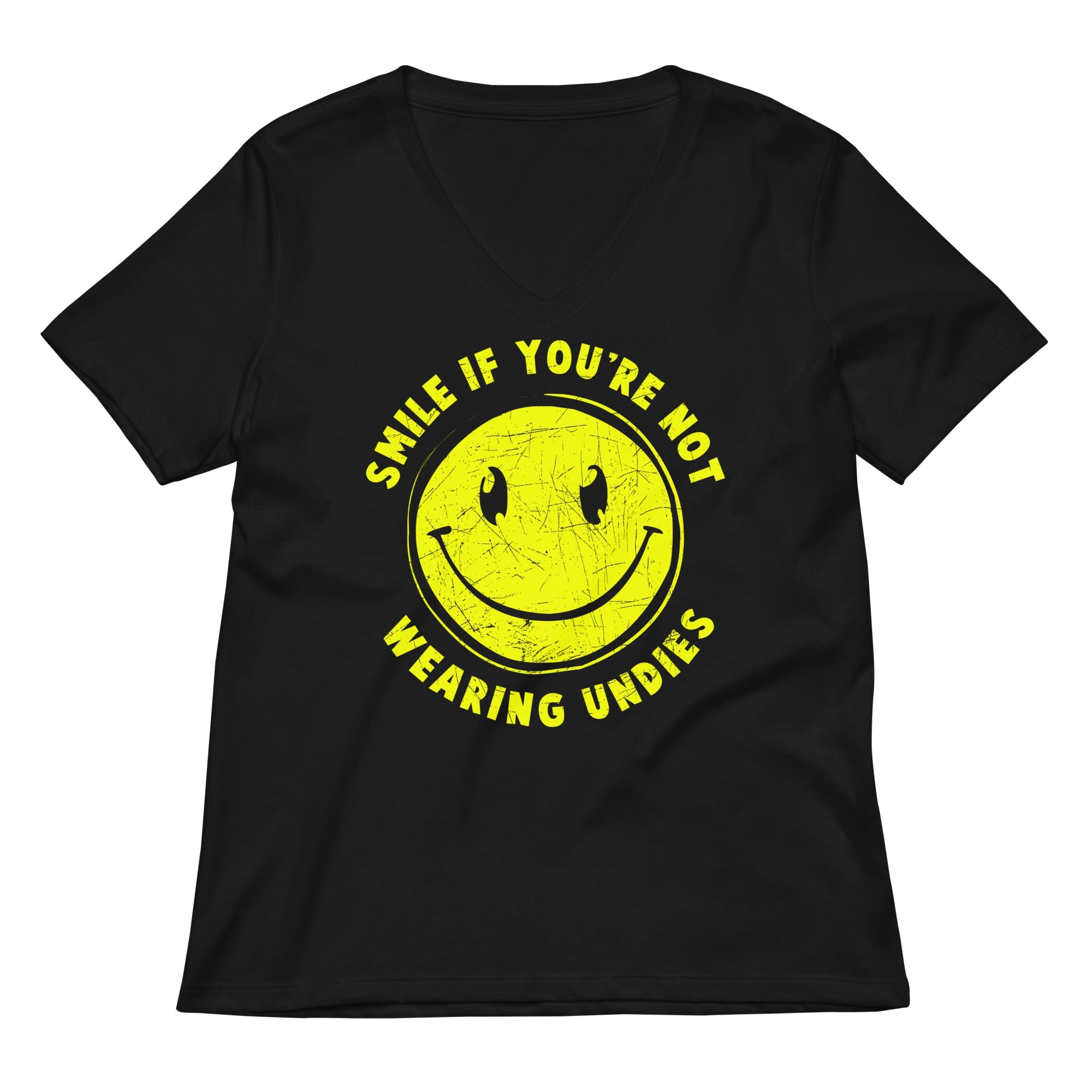 Smile For No Undies Women's V-Neck Tee