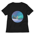 Meowthern Lights Women's V-Neck Tee