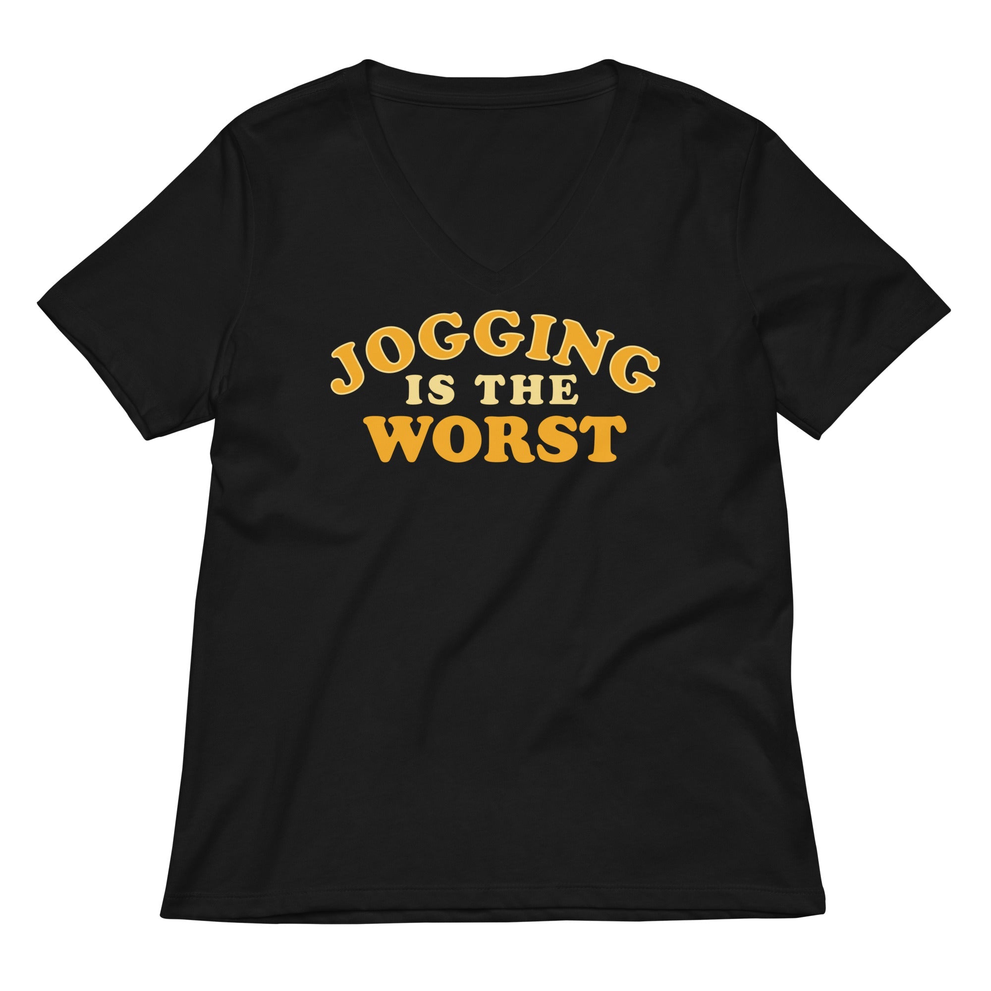 Jogging Is The Worst Women's V-Neck Tee
