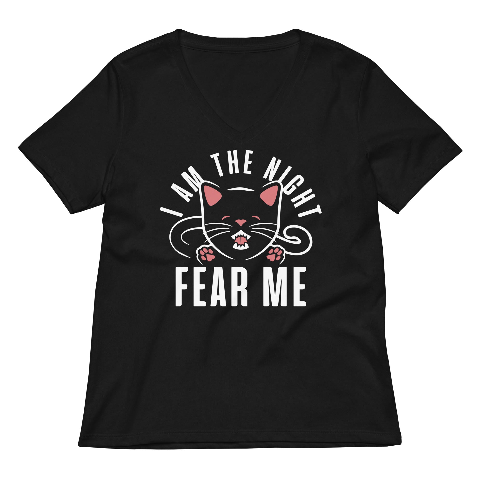 I Am The Night Fear Me Women's V-Neck Tee