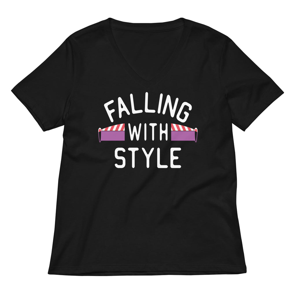 Falling With Style Women's V-Neck Tee