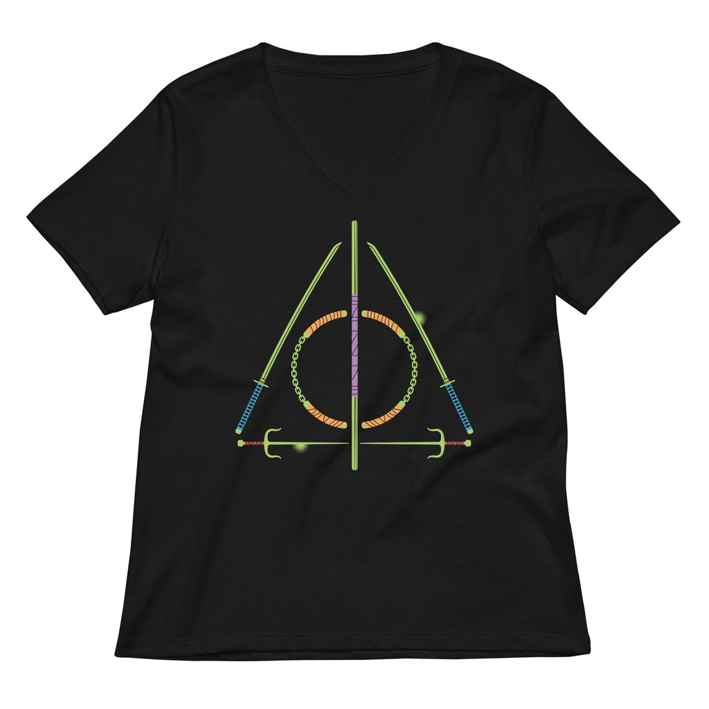 Turtley Hallows Women's V-Neck Tee