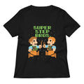 Super Step Bros Women's V-Neck Tee