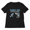Sharks Hug With Their Mouths Women's V-Neck Tee