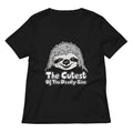 Sloth, The Cutest Of The Deadly Sins Women's V-Neck Tee