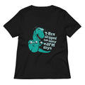 T-Rex Skipped Too Many Arm Days Women's V-Neck Tee