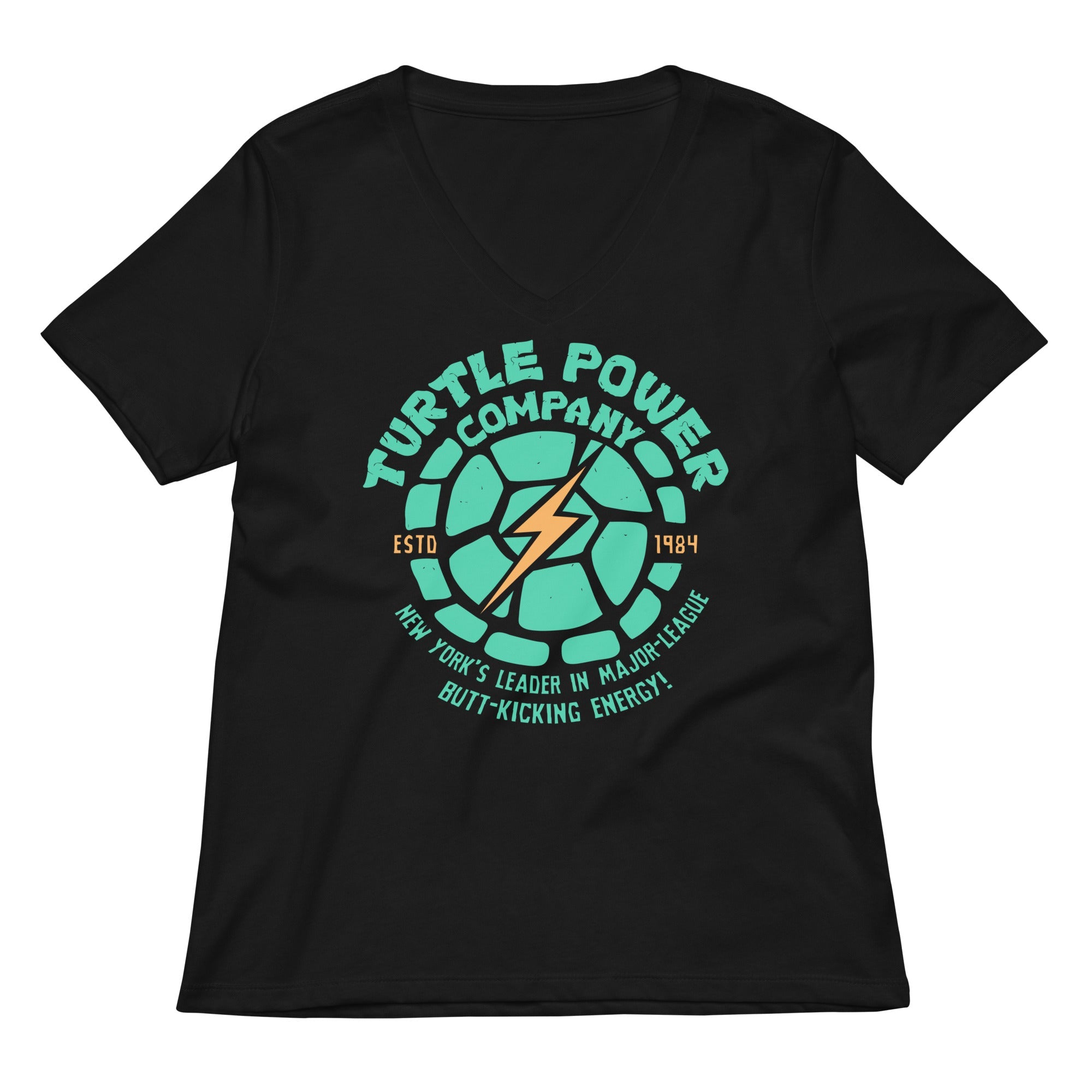 Turtle Power Company Women's V-Neck Tee