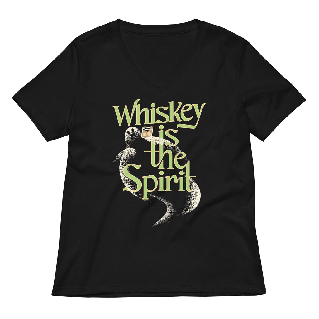 Whiskey Is The Spirit Women's V-Neck Tee