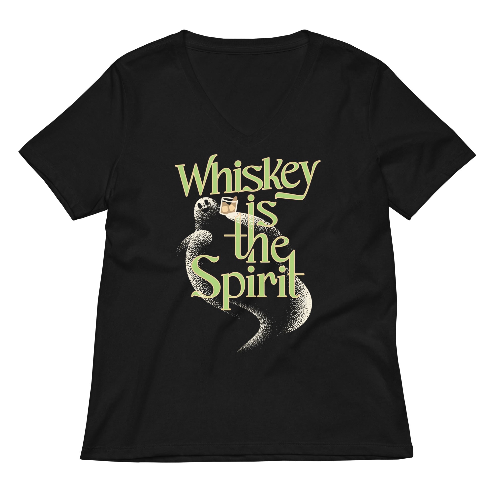 Whiskey Is The Spirit Women's V-Neck Tee