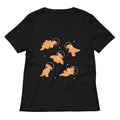 Dino Nugs In Space Women's V-Neck Tee