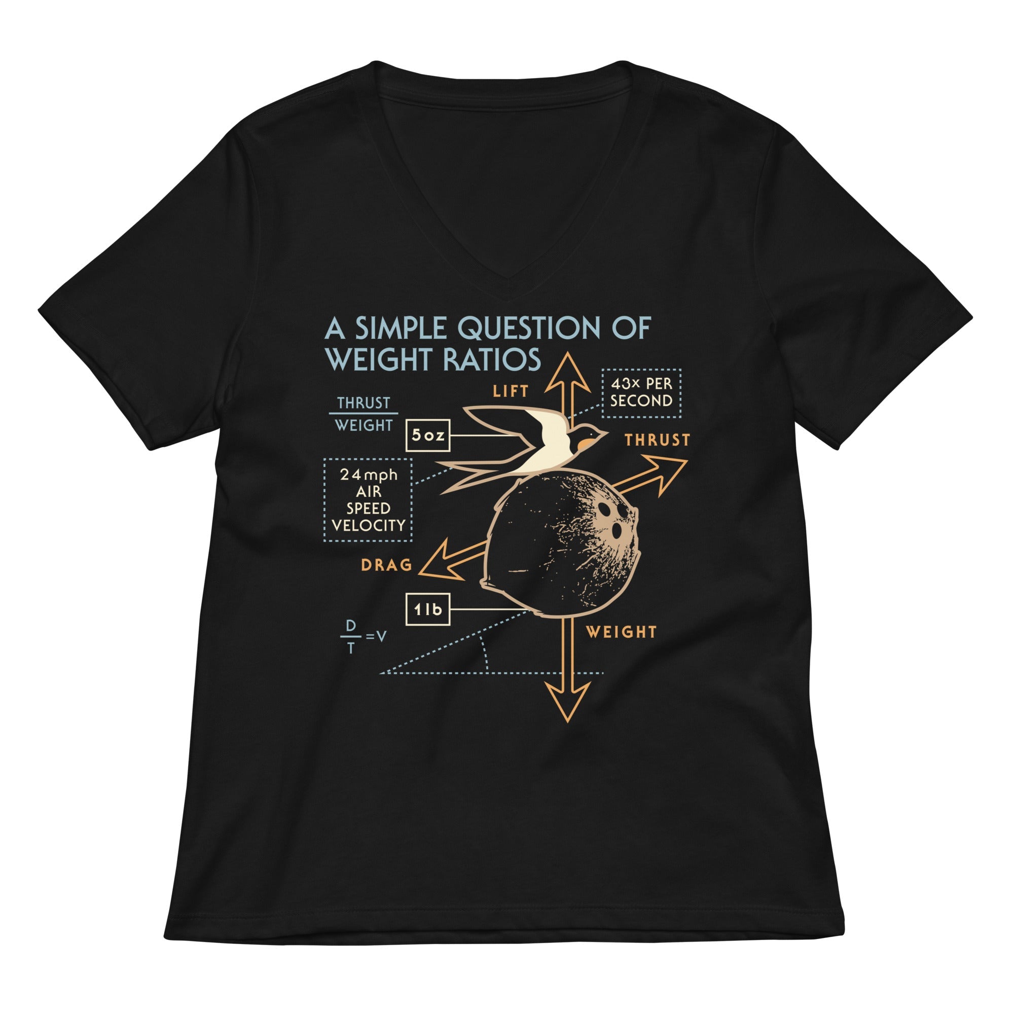 A Simple Question Of Weight Ratios Women's V-Neck Tee