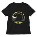 What Happens In The Tar Pits Stays In The Tar Pits Women's V-Neck Tee